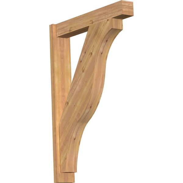 Ekena Millwork Funston Block Smooth Outlooker, Western Red Cedar, 5 1/2"W x 30"D x 42"H OUT06X30X42FST05SWR - main